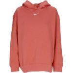 Różowe Bluzy z kapturem damskie marki Nike Essentials w rozmiarze L 