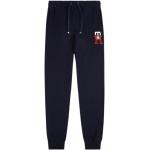 Niebieskie Eko Spodnie dresowe bawełniane męskie sportowe marki Tommy Hilfiger Essentials w rozmiarze XL 