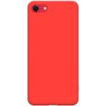 Czerwone Etui na iPhone SE miękkie gładkie 