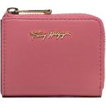 Przecenione Różowe Etui na karty kredytowe damskie marki Tommy Hilfiger 