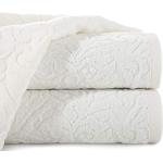 Kremowe Ręczniki kąpielowe - 3 sztuki bawełniane marki Eurofirany w rozmiarze 70x140 cm 