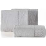 Srebrne Ręczniki żakardowe - 3 sztuki bawełniane marki Eurofirany 