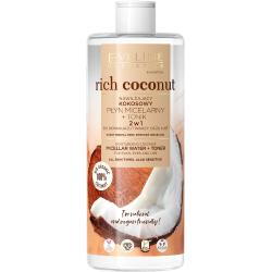 Eveline Cosmetics Rich Coconut 2w1 Nawilżający kokosowy płyn micelarny i tonik gesichtstoner 500.0 ml