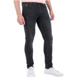 Czarne Elastyczne jeansy męskie rurki dżinsowe marki Tommy Hilfiger Layton 