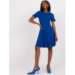 Niebieskie Sukienki rozkloszowane damskie marki FactoryPrice w rozmiarze XS 