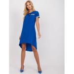 Niebieskie Sukienki do pracy damskie marki FactoryPrice w rozmiarze S 