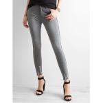 Szare Jeansy rurki damskie z lampasami rurki dżinsowe marki FactoryPrice w rozmiarze XS 