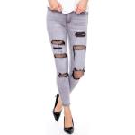 Szare Jeansy rurki damskie rurki dżinsowe marki FactoryPrice w rozmiarze XS 