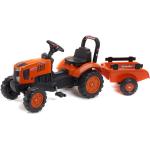 Pomarańczowe Ciężarówki zabawkowe z motywem traktorów marki Falk 