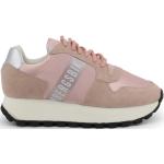 Różowe Sneakersy na koturnie - rodzaj noska: Okrągły na wiosnę marki Bikkembergs w rozmiarze 41 