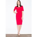 Czerwone Sukienki damskie z wiskozy marki Figl w rozmiarze L 