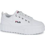 Białe Niskie sneakersy dla dzieci marki Fila Sandblast w rozmiarze 28 - wysokość obcasa od 3cm do 5cm 