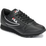 Przecenione Czarne Niskie sneakersy męskie marki Fila Orbit w rozmiarze 44 - wysokość obcasa do 3cm 