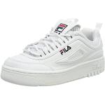 Białe Sneakersy damskie w stylu casual ze skóry syntetycznej marki Fila Disruptor w rozmiarze 38 