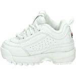 Białe Sneakersy dla dzieci marki Fila Disruptor w rozmiarze 29 