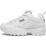 Białe Masywne sneakersy dla dzieci marki Fila Disruptor w rozmiarze 36 