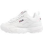 Białe Masywne sneakersy damskie sportowe marki Fila Disruptor w rozmiarze 39 