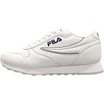 Białe Niskie sneakersy damskie sportowe chromowane marki Fila Orbit w rozmiarze 39 