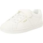 Białe Sneakersy na rzepy dla dzieci sportowe marki Fila Crosscourt w rozmiarze 30 