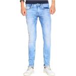 Niebieskie Elastyczne jeansy męskie Skinny fit dżinsowe o długości 34 marki Pepe Jeans w rozmiarze S 