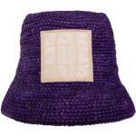 Fioletowe Letnie kapelusze haftowane Rozmiar: 58 marki Jacquemus 