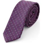 Fioletowe Krawaty męskie eleganckie 