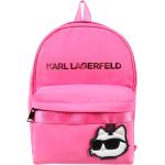 Różowe Plecaki szkolne dla dzieci marki Karl Lagerfeld 
