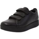 Czarne Sneakersy na rzepy damskie Rzepy w paski marki FitFlop w rozmiarze 37,5 