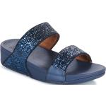 Niebieskie Sandały damskie na lato marki FitFlop w rozmiarze 36 - wysokość obcasa od 3cm do 5cm 