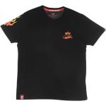 Czarne Koszulki męskie z krótkimi rękawami marki Alpha Industries Inc. w rozmiarze XL 