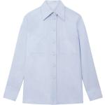 Niebieskie Koszule flanelowe damskie eleganckie flanelowe marki STELLA McCARTNEY w rozmiarze XS 