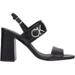Czarne Sandały na wysokim obcasie damskie eleganckie na lato marki Calvin Klein w rozmiarze 39 