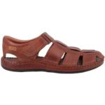 Brązowe Sandały skórzane męskie Rzepy na lato marki Pikolinos w rozmiarze 40 