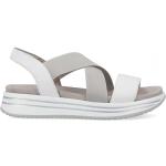 Białe Sandały skórzane damskie na lato marki Remonte w rozmiarze 38 