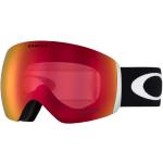 Czerwone Gogle narciarskie damskie syntetyczne marki Oakley 