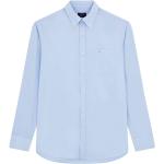 Niebieskie Koszule z długim rękawem eleganckie z popeliny marki PAUL & SHARK w rozmiarze XL 