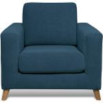 Przecenione Ciemnoniebieskie Fotele w nowoczesnym stylu sosnowe marki Scandic 