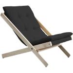 Szare Fotele stylowe rozkładane z litego drewna marki karup 