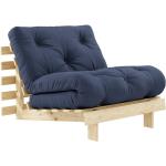 Przecenione Ciemnoniebieskie Fotele rozkładane z litego drewna marki karup 