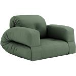 Fotel rozkładany z zielonym obiciem Karup Design Hippo Olive Green