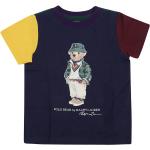 Wielokolorowe Koszulki dziecięce z krótkim rękawkiem z motywem misiów eleganckie marki Ralph Lauren 