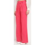 Przecenione Różowe Spodnie z wysokim stanem damskie w rozmiarze L 