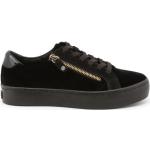 Czarne Sneakersy na koturnie damskie - rodzaj noska: Okrągły z zamszu na jesień marki Tommy Hilfiger w rozmiarze 38 