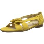 Żółte Sandały skórzane dla dzieci Rzepy na lato marki Gabor w rozmiarze 35,5 