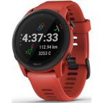 Czerwone Smartwatche z systemem Garmin OS z GPS do pływania z opaską marki Garmin Forerunner 745 Bluetooth 