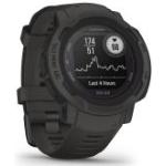Czarne Solarne Smartwatche z systemem Garmin OS z kalendarzem sportowe dotykowe z monitorem snu marki Garmin Instinct Bluetooth 