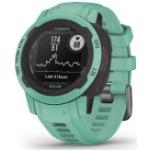 Zielone Solarne Smartwatche z systemem Garmin OS z kalendarzem sportowe dotykowe z monitorem snu marki Garmin Instinct Bluetooth 