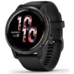 Czarne Smartwatche z systemem Garmin OS z kalendarzem sportowe dotykowe z monitorem snu marki Garmin Venu 2 Bluetooth 