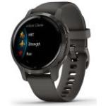 Grafitowe Smartwatche z systemem Garmin OS z kalendarzem sportowe dotykowe z monitorem snu marki Garmin Venu 2S Bluetooth 