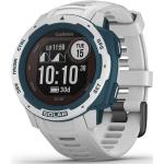 Białe Solarne Smartwatche z systemem Garmin OS z GPS do pływania sportowe z opaską marki Garmin Instinct 